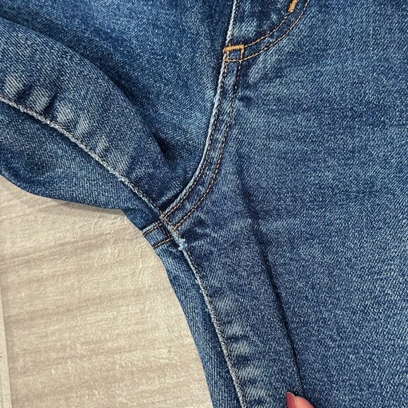 Goldsign Vintage High Rise Cropped Straight Leg Jeans in Hayward Wash Size 24 - Picture 6 of 16